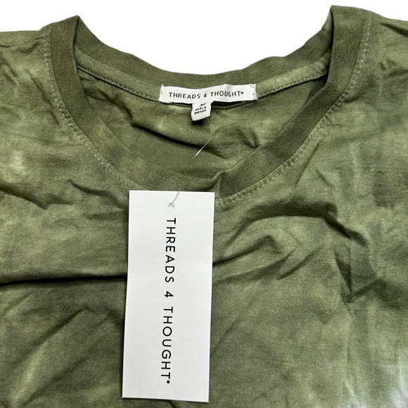 Threads 4 Thought Green Tie Dye T-Shirt Nordstrom Size Medium New With Tags - Picture 4 of 6